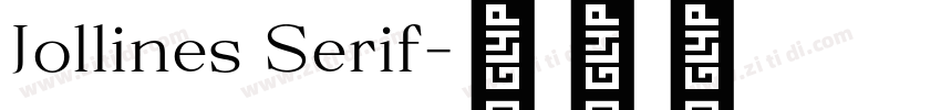 Jollines Serif字体转换